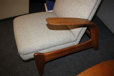 Lot 488 - A pair of teak armchairs
