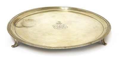Lot 101 - A George III silver salver