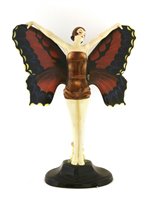 Lot 89 - A Goldscheider figure of a butterfly girl