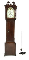 Lot 807A - A 19th century oak longcase clock