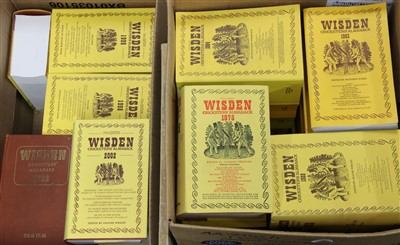 Lot 355 - Wisden Cricketers' Almanack: A collection of  Hard back