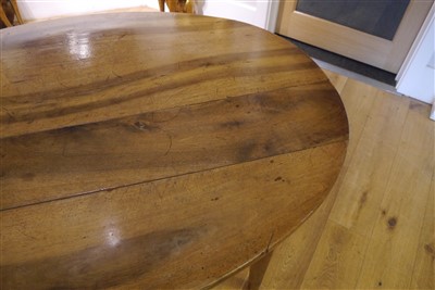 Lot 513 - A French Provincial walnut farmhouse table
