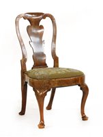 Lot 511 - A George I walnut single chair