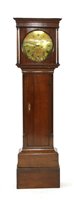 Lot 383 - A George III oak Longcase clock