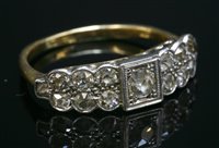 Lot 166 - An Art Deco diamond set ring