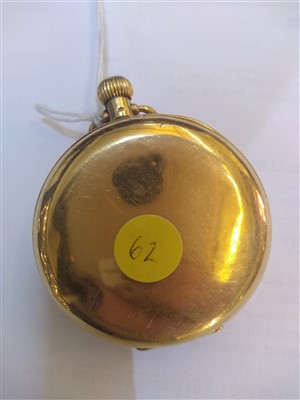 Lot 578 - An 18ct gold Waltham USA Riverside Hunter pocket watch