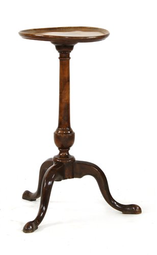 Lot 507 - An early George III fruitwood and beech wood kettle stand