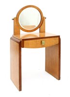 Lot 114 - An Art Deco burr maple and walnut dressing table