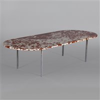 Lot 296 - A marble coffee table