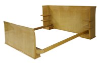 Lot 75 - An Art Deco maple bed