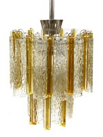 Lot 502 - A seven light hanging chandelier