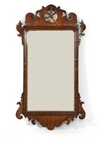 Lot 331 - A George II mahogany wall mirror