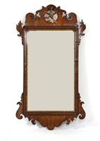 Lot 331 - A George II mahogany wall mirror