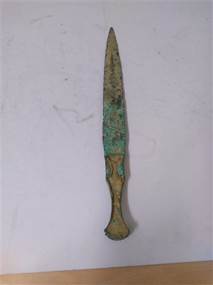 Lot 235 - Antiquities: three bronze daggers