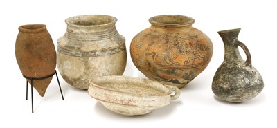Lot 519 - Five clay vessels