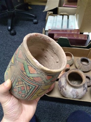 Lot 220 - Antiquities: ten Near Eastern painted clay vessels