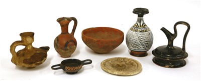 Lot 217 - Antiquities: seven ancient clay artefacts