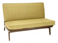 Lot 514 - A Danish stained two-seat settee
