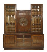 Lot 19 - A mahogany side cabinet