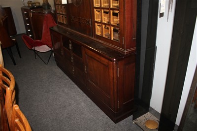 Lot 19 - A mahogany side cabinet