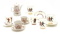 Lot 431 - A Commemorative Moscow Olympics tea set