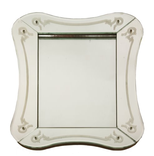 Lot 123 - An Italian multiplate mirror