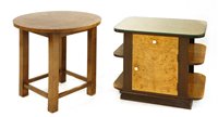 Lot 119 - An Art Deco maple and walnut side table