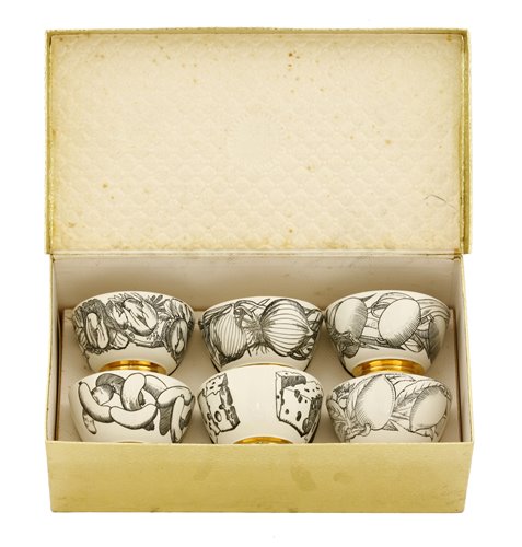 Lot 269 - A set of six Fornasetti 'Appetiser' bowls