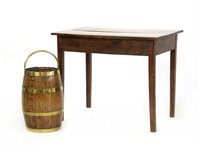 Lot 332 - An 18th century oak side table