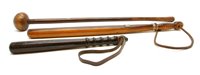 Lot 524 - A Jamaican lignum vitae truncheon