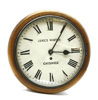 Lot 269 - A Victorian mahogany cased single fusee wall clock