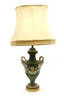 Lot 481A - A Wedgwood Jasperware table lamp with shade