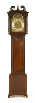 Lot 408 - A strung mahogany eight-day longcase clock
