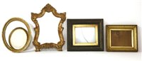 Lot 501 - Two gilt wood and gesso oval picture frames