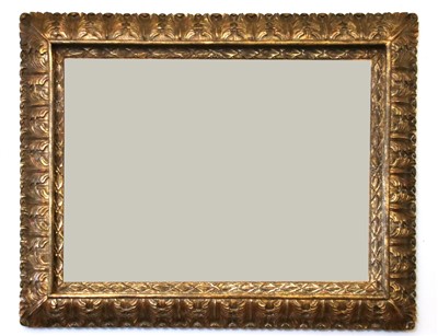 Lot 387 - A large contemporary gilt wall mirror