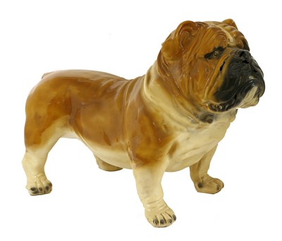 Lot 159 - A life-sized composite figure of a standing bulldog