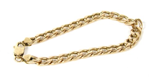 Lot 168 - A 9ct gold curb link bracelet
