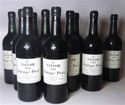 Lot 116 - Taylor, 1970, bottled 1972, twelve bottles (boxed)
