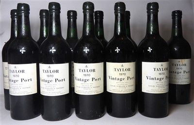 Lot 113 - Taylor, 1970, bottled 1972, twelve bottles (boxed)