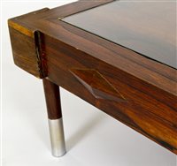 Lot 259 - A rosewood coffee table