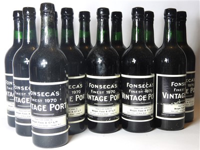 Lot 95 - Fonseca's Finest, 1970, twelve bottles (boxed)