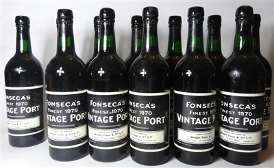 Lot 104 - Fonseca's Finest, 1970, twelve bottles (boxed)