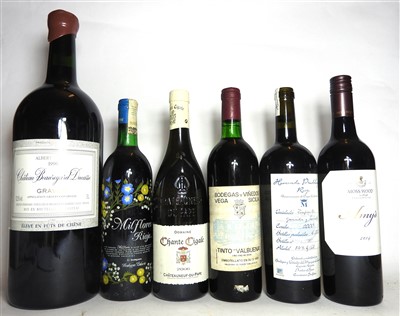 Lot 201 - Assorted Wines to include one 3 litre bottle and five bottles