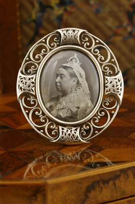 Lot 57 - Royal Interest:  A rare silver picture frame