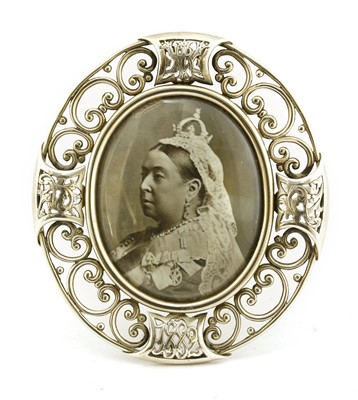 Lot 57 - Royal Interest:  A rare silver picture frame