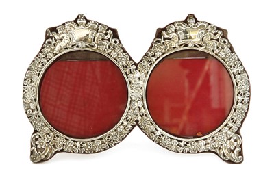Lot 58 - An unusual double photograph frame