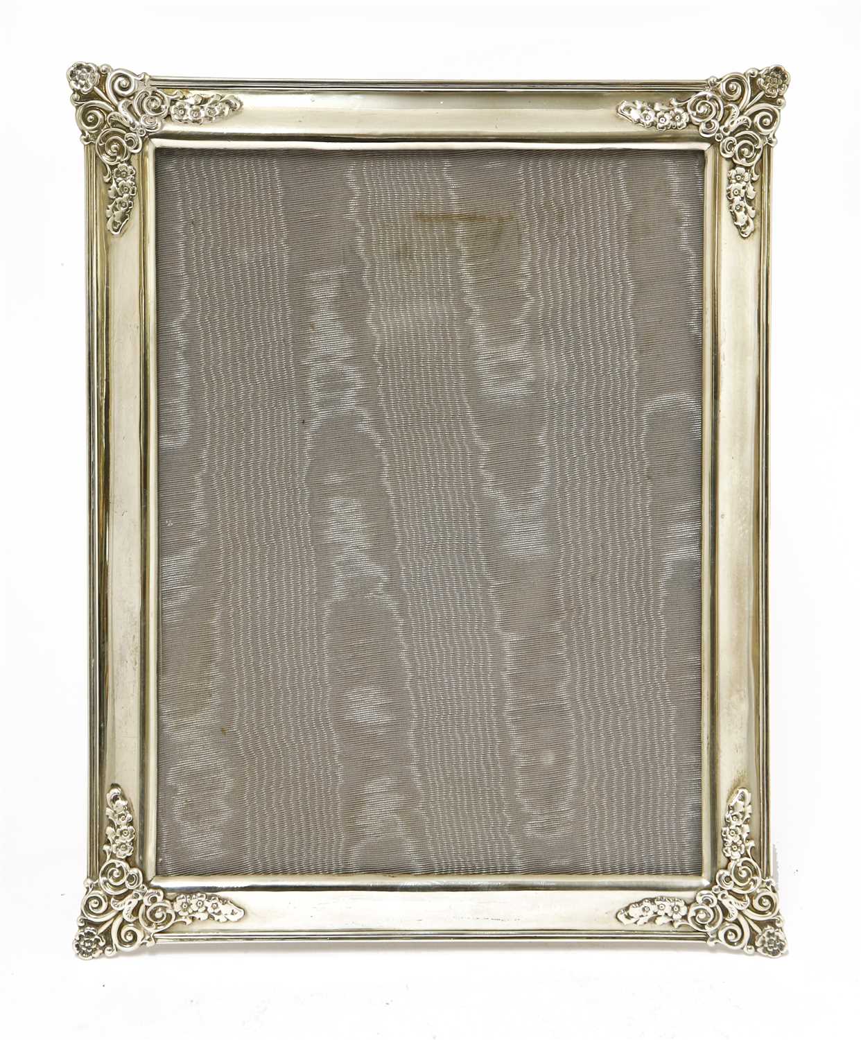Lot 59 - A silver photograph frame and easel stand