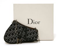Lot 780 - A Christian Dior limited edition Swarovski crystal mini saddle handbag