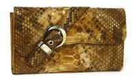 Lot 85 - A Christian Dior python skin purse/wallet