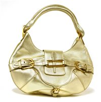 Lot 195 - A Jimmy Choo metallic gold leather Tulita hobo handbag